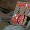 Boucles d'oreilles washi - Modèle Hinagiku -
