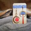 Boucles d'oreilles washi -