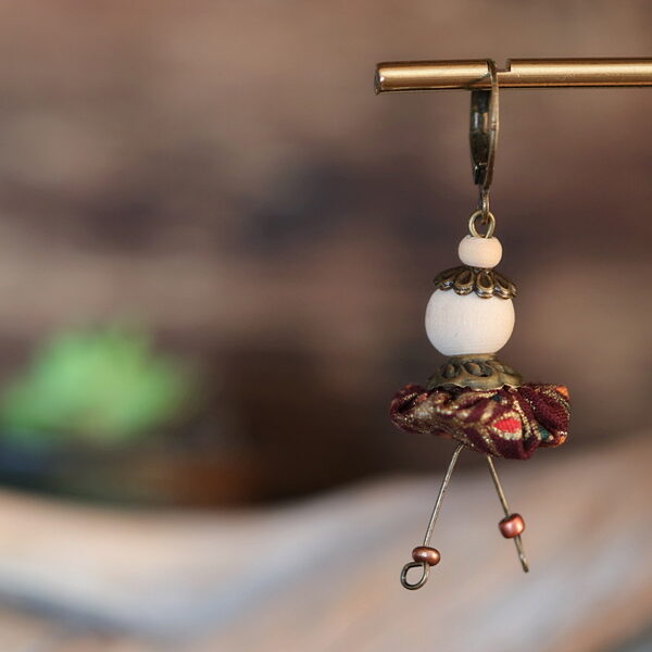 Boucle-d'oreille collection Danseuse - "Swann"