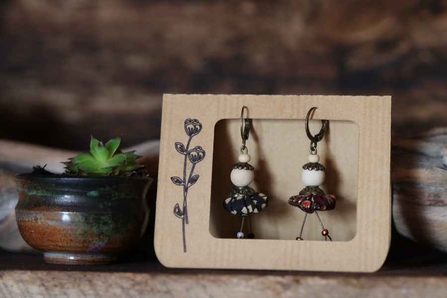 Boucles d'oreilles danseuses