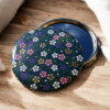 Miroir de poche - petites fleurs