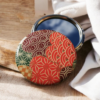 Miroir de poche - motifs géométriques multicolores