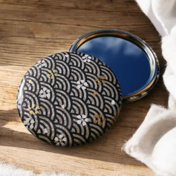 Miroir de poche - wifi noir&gris