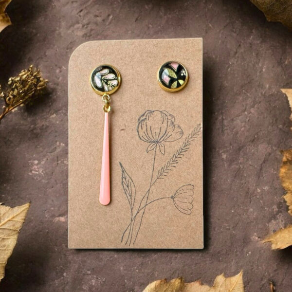 Boucles d'oreilles asymétriques - Les rebelles -