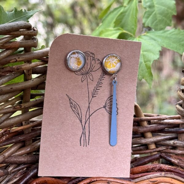 Boucles d'oreilles asymétriques - Collection  Les rebelles -
