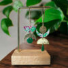 Boucles d'oreilles washi - Modèle " Hantsuki" - Rose&vert