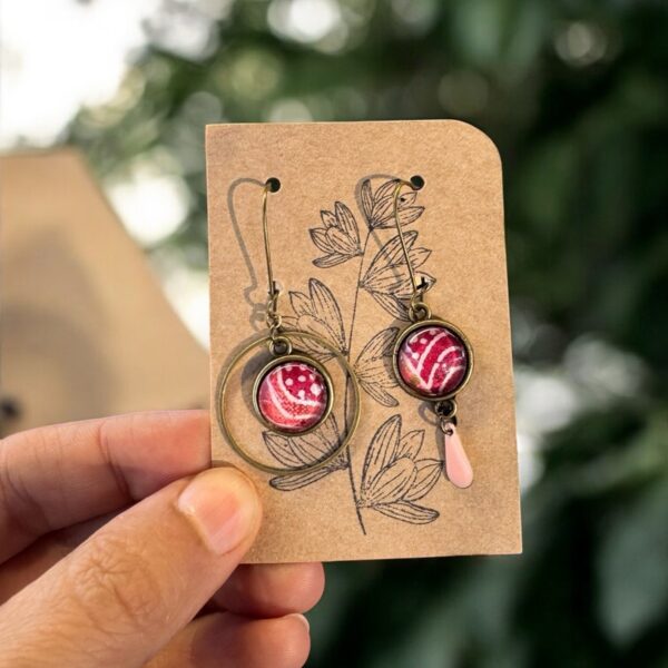 boucles d'oreilles asymétriques "Les décalées" -