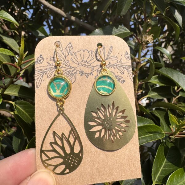 Boucles d'oreilles collection - Les Délicieuses - Vert&fleurs