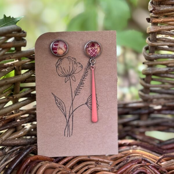 Boucles d'oreilles asymétriques - Collection  Les rebelles -