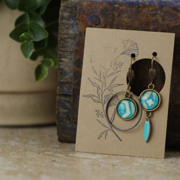 Boucles d’oreilles asymétriques – Collection Les Décalées - Y1062