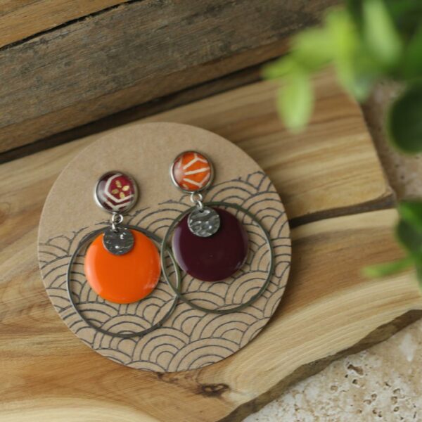 Les Équilibrées - Boucles asymétriques - Modèle "Sienne" - Argenté