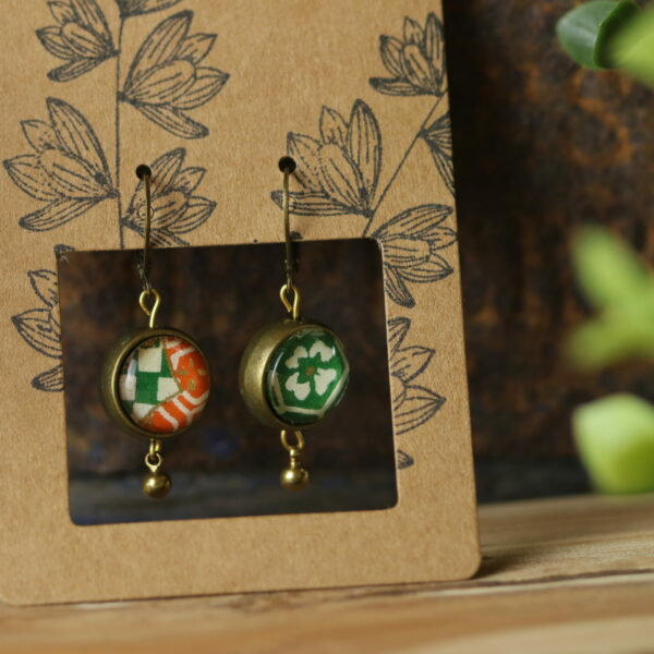 Boucles d'oreilles réversibles - 4 en 1 - YQ0084