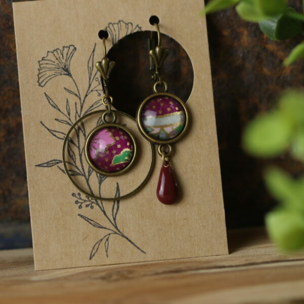 Boucles d’oreilles asymétriques – Collection Les Décalées - Y0967
