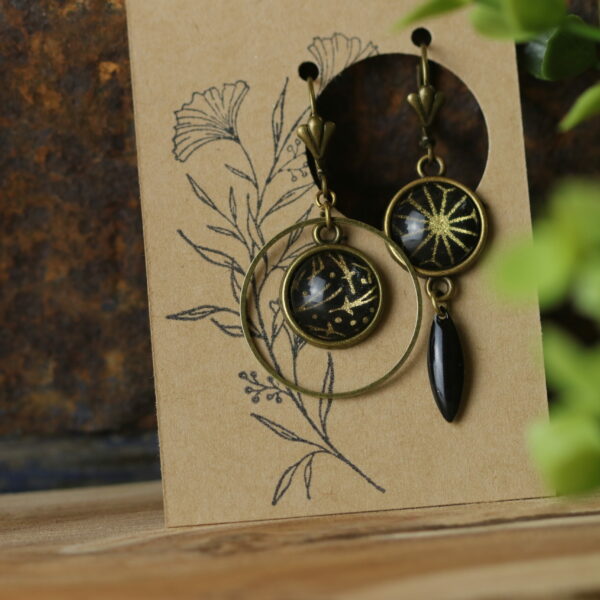 Boucles d’oreilles asymétriques – Collection Les Décalées - Y1137